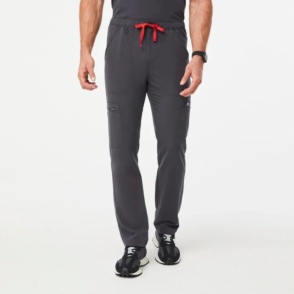 Figs Men's Scrub Pants NEW Cairo Zip Fly Gray Medium